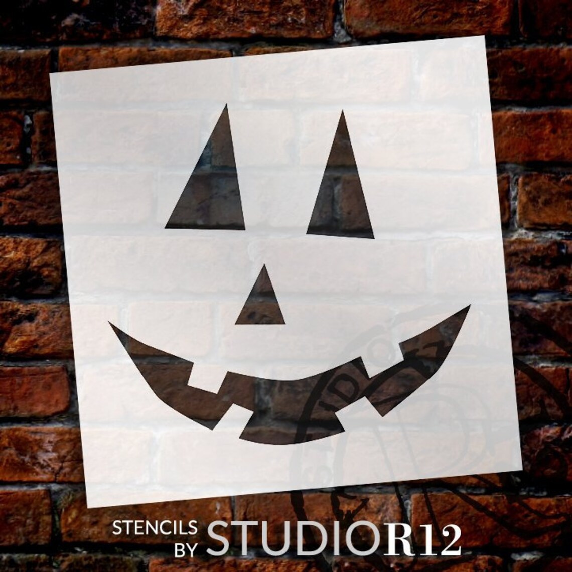 Traditional Jack-o-lantern Stencil by Studior12 Craft & | Etsy