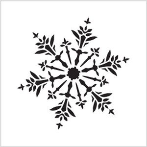 Glittering Snowflake Stencil by Studior12 Christmas, Holiday, Santa ...