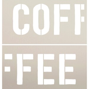 Coffee Typography Word Art Stencil by Studior12 Select Size USA Made ...