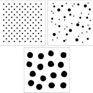 Polka Dot Stencil Set by Studior12 USA MADE Simple Dot Background for ...