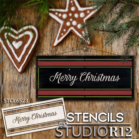 6 Christmas stencils