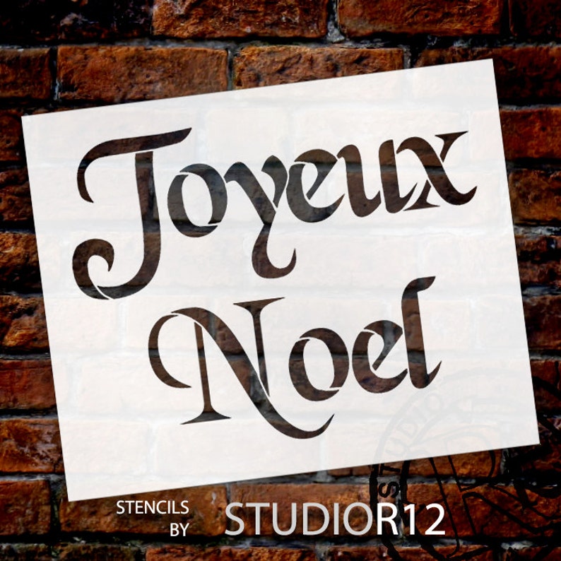 Joyeux Noelmot pochoir11 X 9SKU STCL499 Etsy France