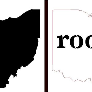 Ohio Roots Stencil 2 Part by Studior12 Reusable Mylar - Etsy