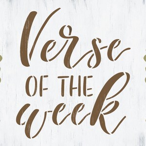 Verse of the Week Stencil by Studior12 Select Size USA Made Craft DIY ...