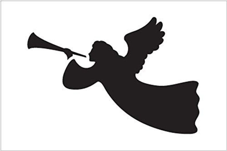Christmas Shapes Stencil Herald Angel Select Size Etsy