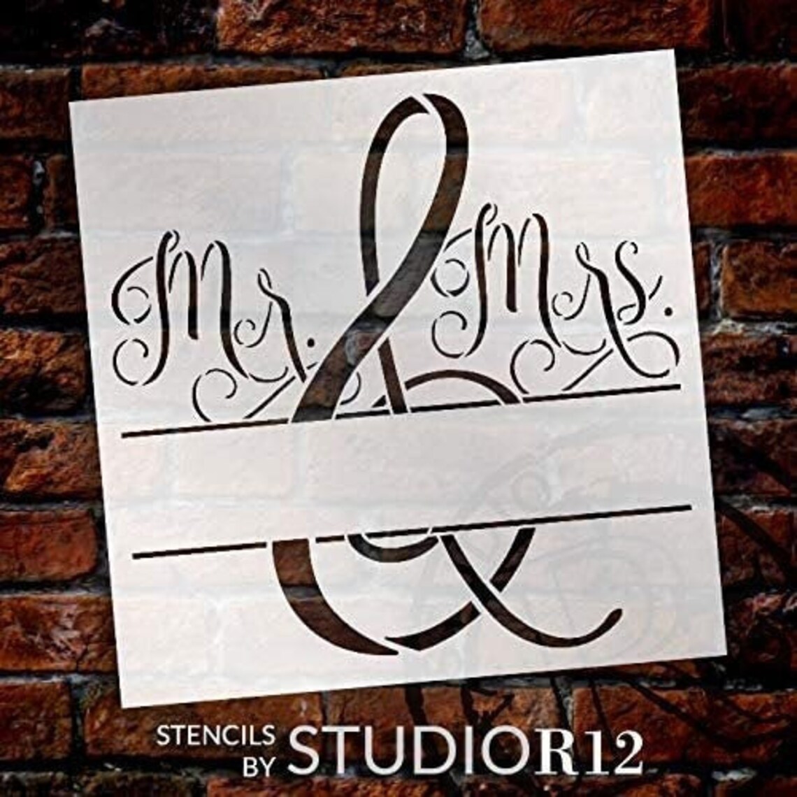 Mr &amp; Mrs Stencil by Studior12 DIY Wedding Home Decor Gift - Etsy