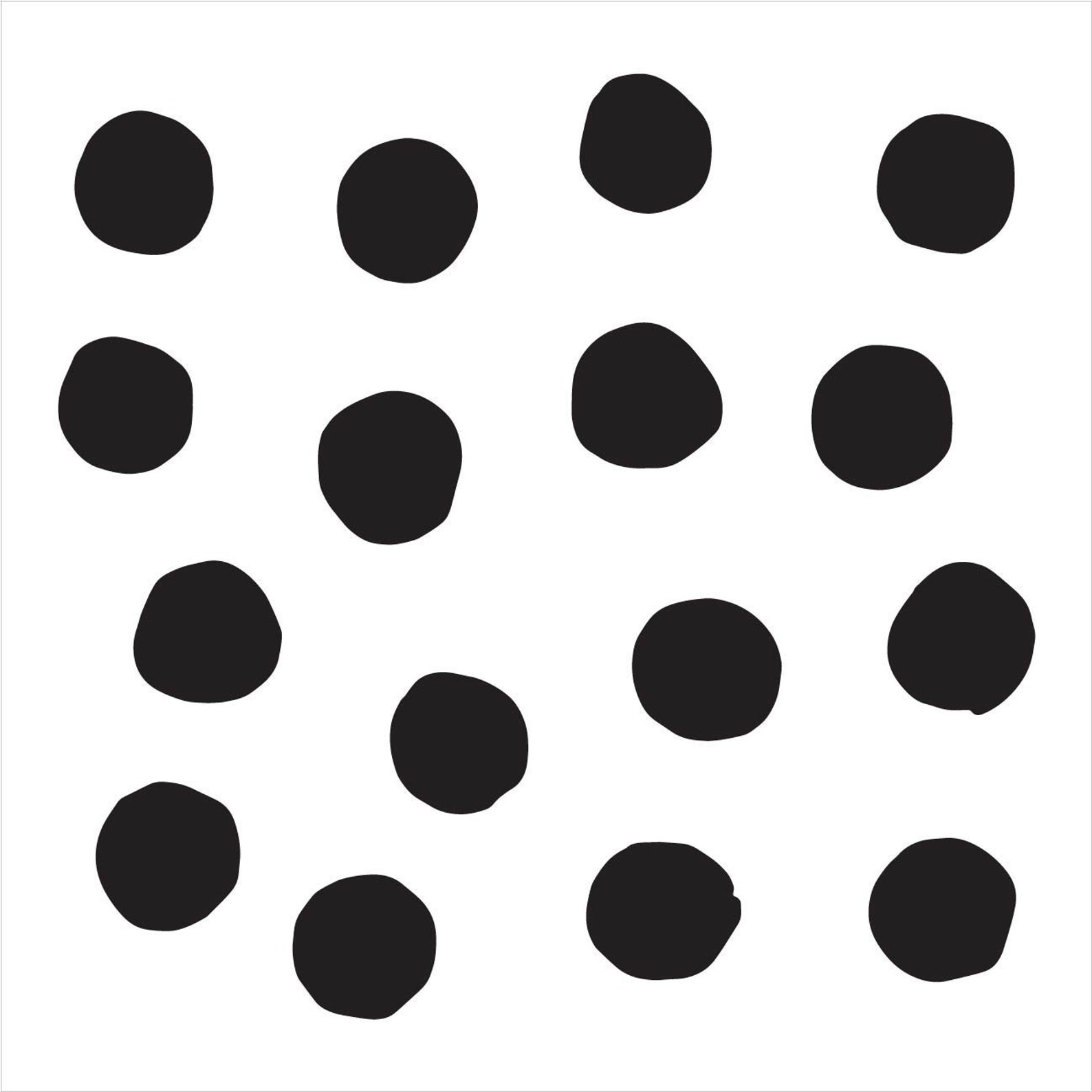 Hand Drawn Polka Dot Background Stencil by Studior12 Simple - Etsy