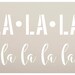 FA La La La Stencil by Studior12 Reusable Mylar Template Use to Paint ...