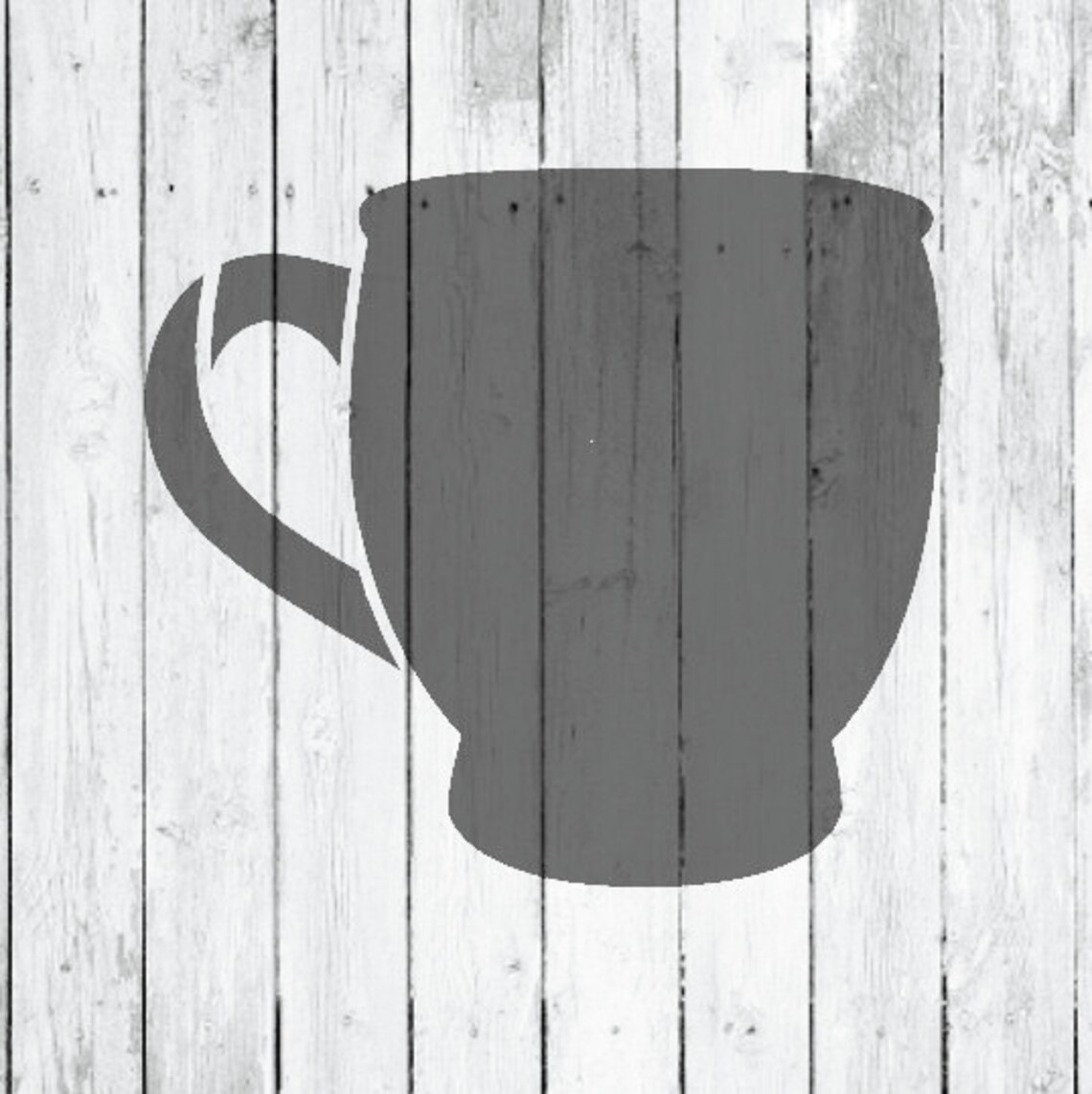 Coffee Mug Art Stencil Select Size | Etsy