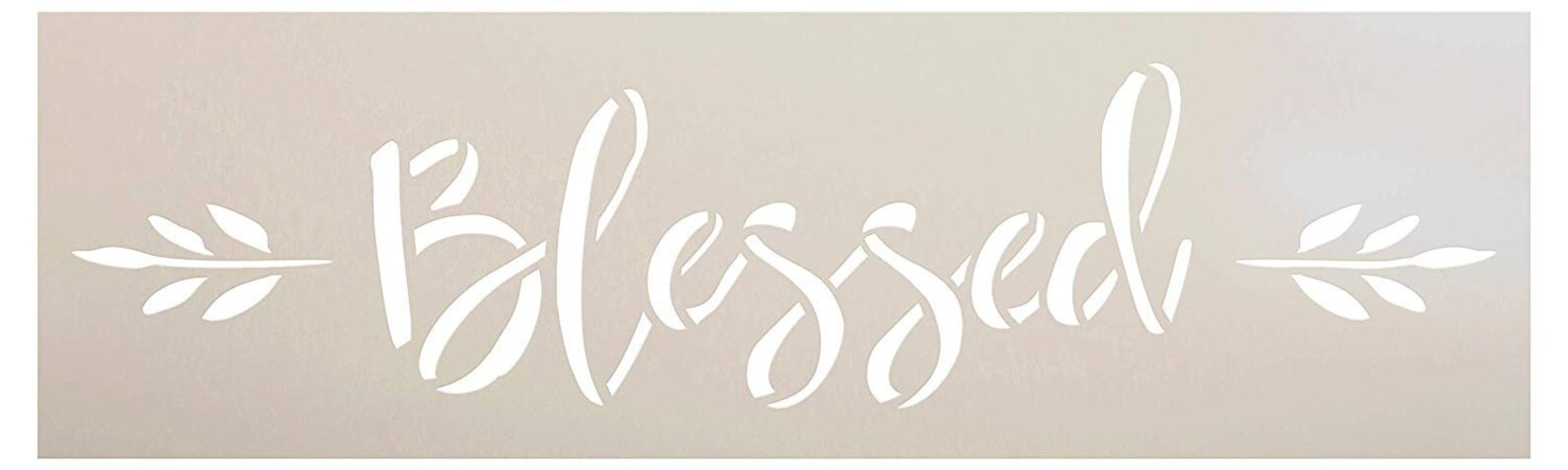 Blessed Cursive Script Font Stencil by StudioR12 for | Etsy