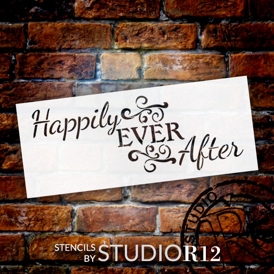 Happily Ever After Word Art Stencil Magical 11 X - Etsy