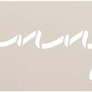 Funny Cursive Script Stencil by Studior12 DIY Dainty Humor Quote Home ...