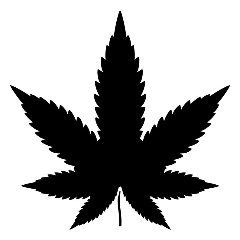 Marijuana Leaf Stencil for Painting by Studior12 Cannabis - Etsy
