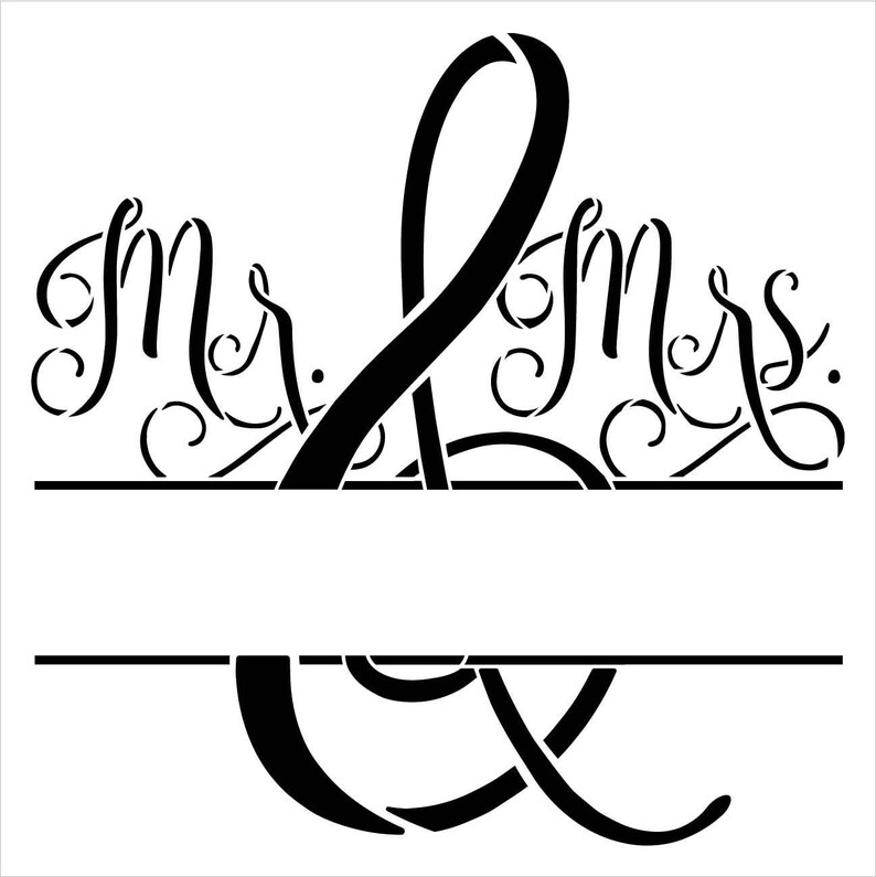 Mr Mrs Stencil By Studior12 DIY Wedding Home Decor Gift Etsy Mr Mrs Stencil By Studior12 DIY Wedding Home Decor Gift Etsy