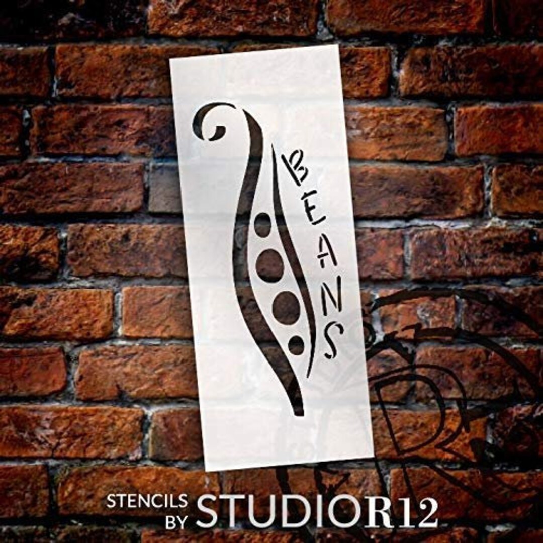 Beans Garden Marker Stencil by Studior12 DIY Spring Backyard Outdoor