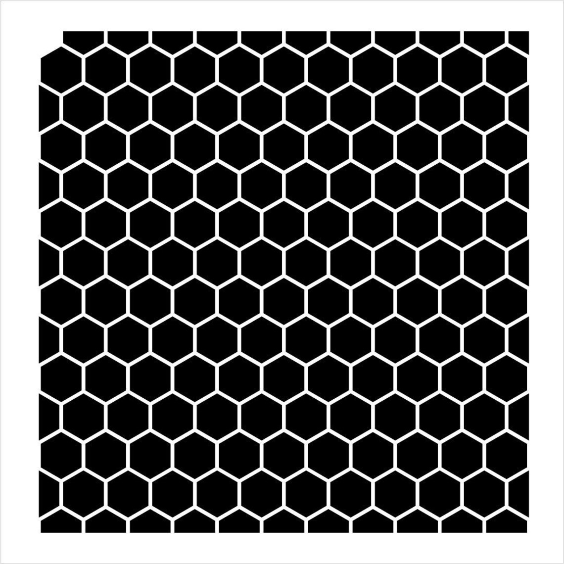 Honeycomb Stencil by Studior12 Country Repeating Pattern - Etsy