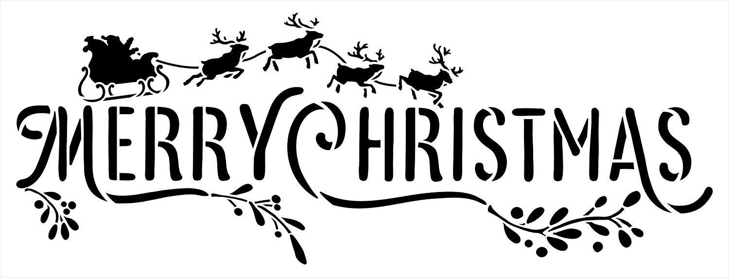 Wish You a Merry Christmas Personalized Stencil by StudioR12, DIY Home  Decor, Craft & Paint Wood Sign, Reusable Mylar Template