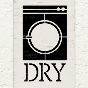 Dry Laundry Room Stencil by Studior12 DIY Cleaning Chore Home Decor ...