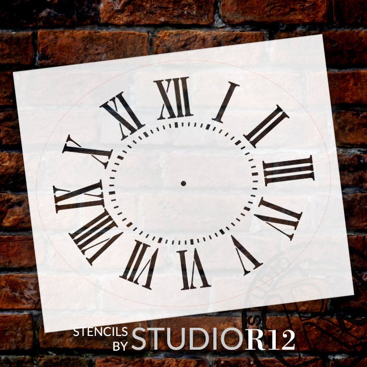 Galeria de simbolos de reloj ovalado con numeros romanos Para pintar relojes de madera DIY pintura vintage casa de campo decoracion para paredes TAMANO SELECTO Etsy Mexico