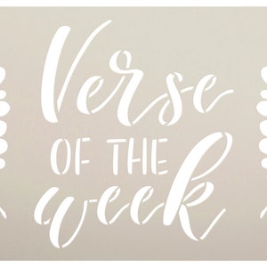 Verse of the Week Stencil by Studior12 Select Size USA Made Craft DIY ...