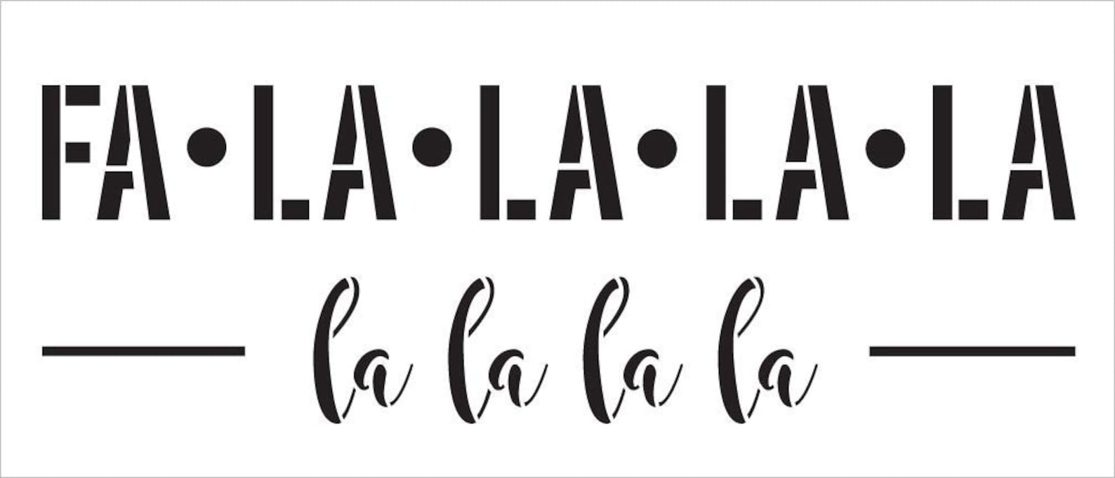 FA La La La Stencil by Studior12 Reusable Mylar Template - Etsy