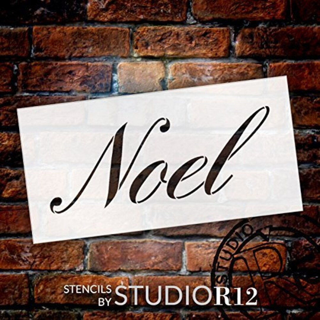 Noel Stencil by Studior12 Reusable Mylar Template Use for Painting Wood ...