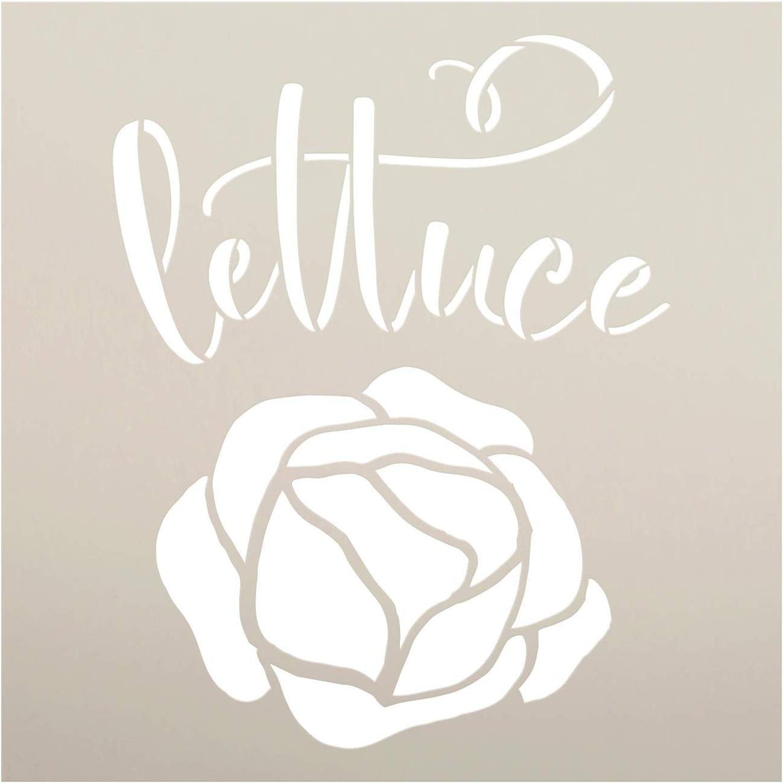 Lettuce Garden Marker Stencil by Studior12 DIY Spring - Etsy