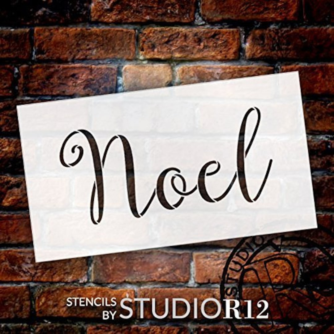 Noel Stencil by Studior12 Reusable Mylar Template Use for Painting ...