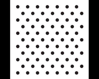 1/4" Dots Pattern Stencil - Select Size - STCL620 - by StudioR12