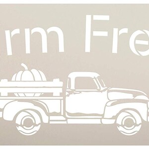 Pumpkin Patch Pick Your Own-truck Pumpkin Stencil by Studior12 Wood ...