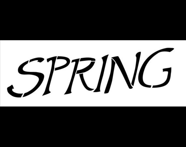 14 X 5 SKU:STCL319 Word Stencil Spring Exciting