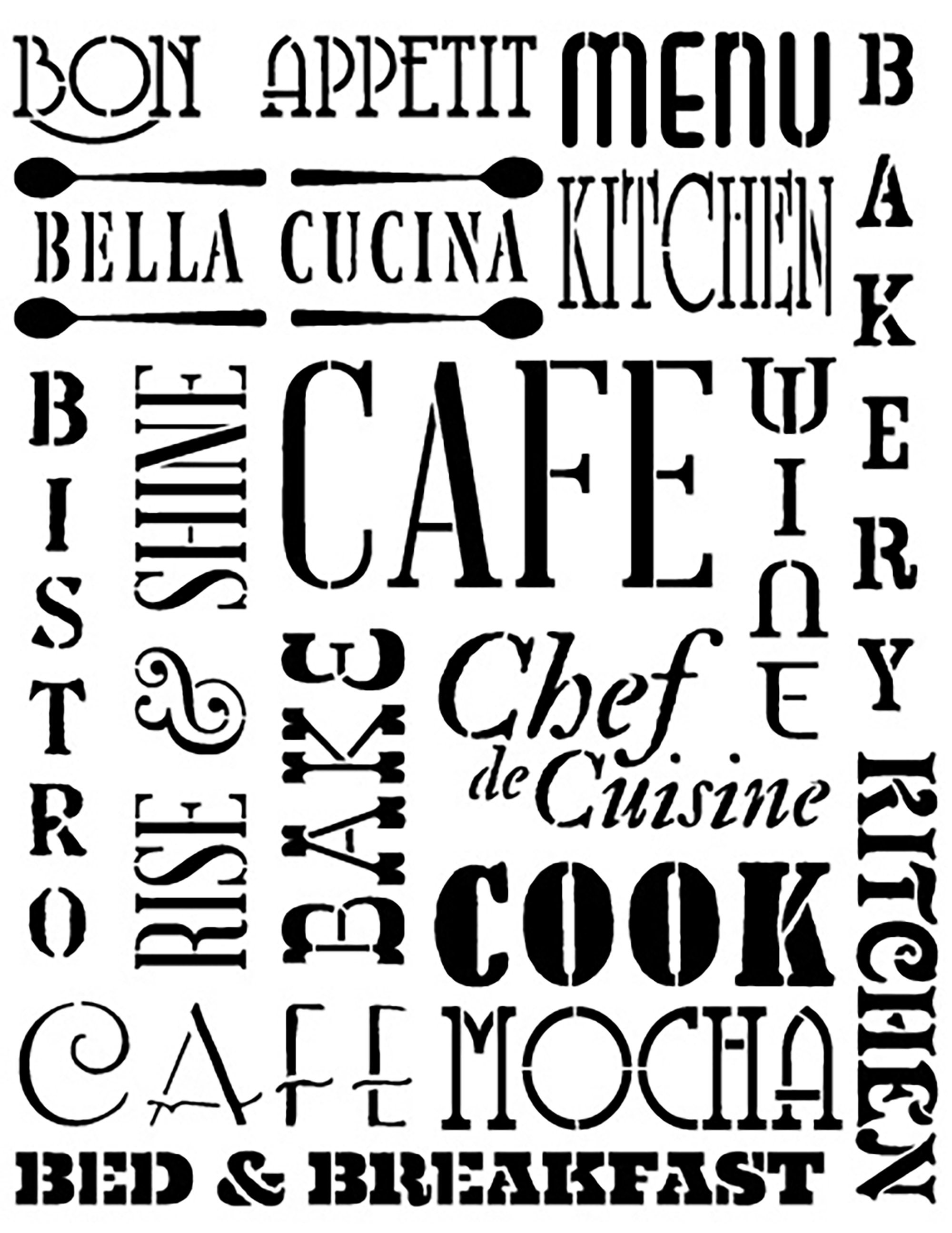 Galería de palabras de cocina 8 1/2 x 11 | Etsy