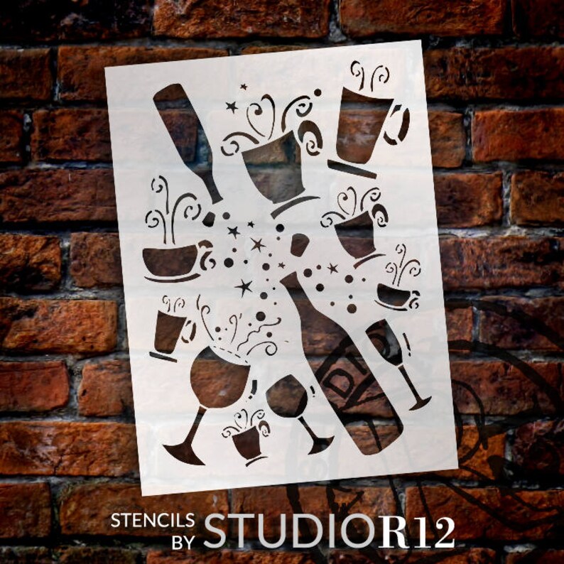 Choose Your Size SKU:STCL122 Cup Full of Magic Stencil