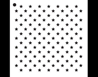 1/4" Stars - Pattern Stencil - Select Size - SKU:STCL619