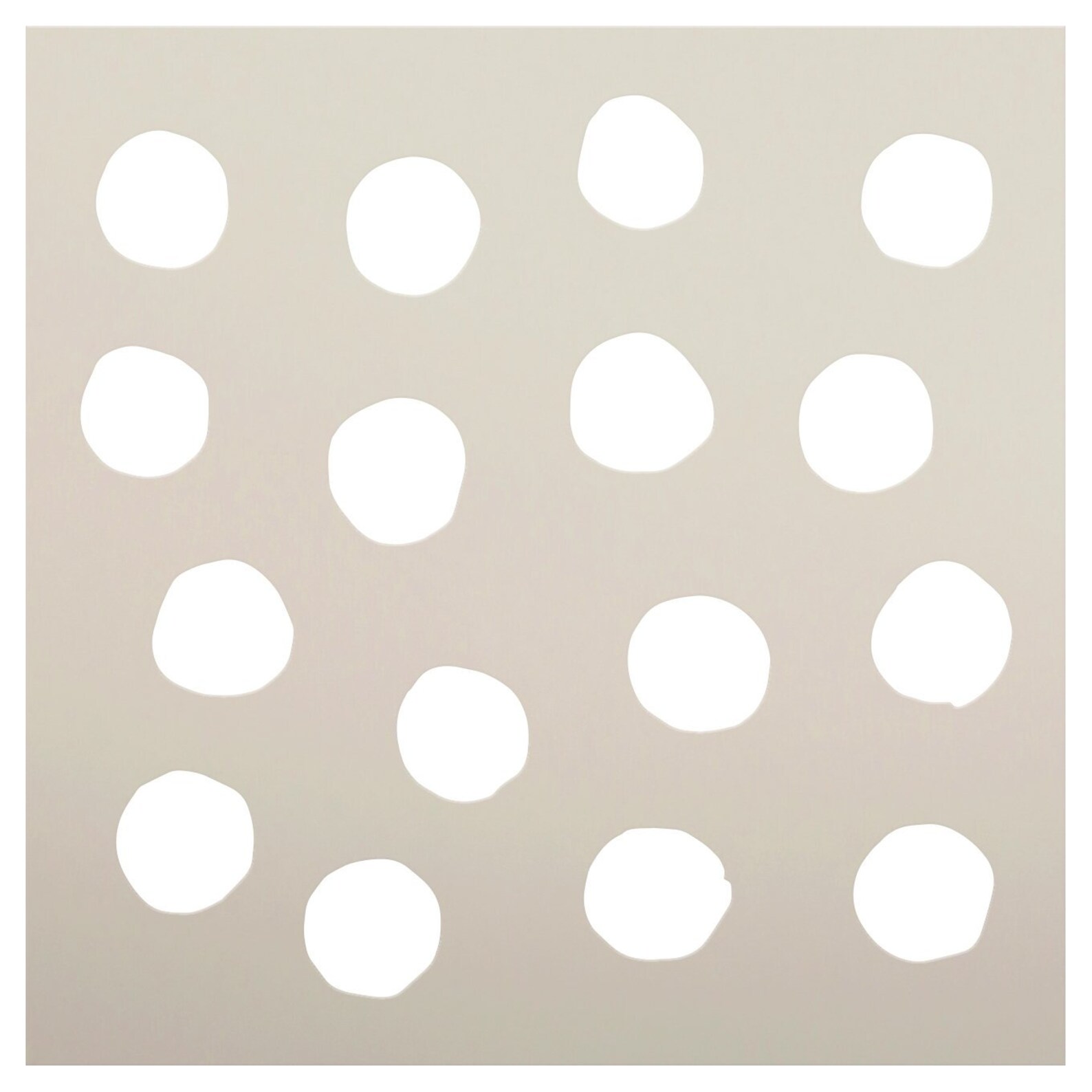Hand Drawn Polka Dot Background Stencil by Studior12 Simple - Etsy