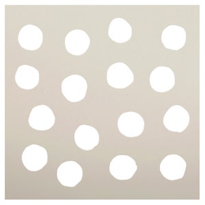Hand Drawn Polka Dot Background Stencil by Studior12 Simple Reusable ...