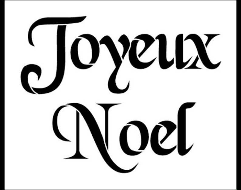 Joyeux Noel-mot pochoir-11 X 9SKU: STCL499 - Etsy France