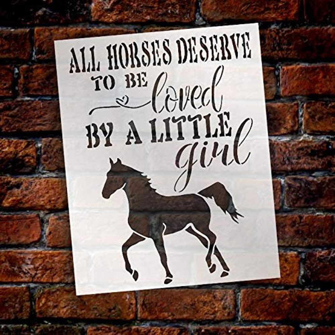  Horse Stencils for Painting On Wood Reusable Horse Art Crafts  Templates Plastic Farmhouse Wood Burning Stencils for Wall Canvas (Horse) :  Arts, Crafts & Sewing