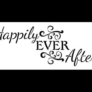 Happily Ever After Word Art Stencil Magical 11 X 4.5 STCL874_1 - Etsy