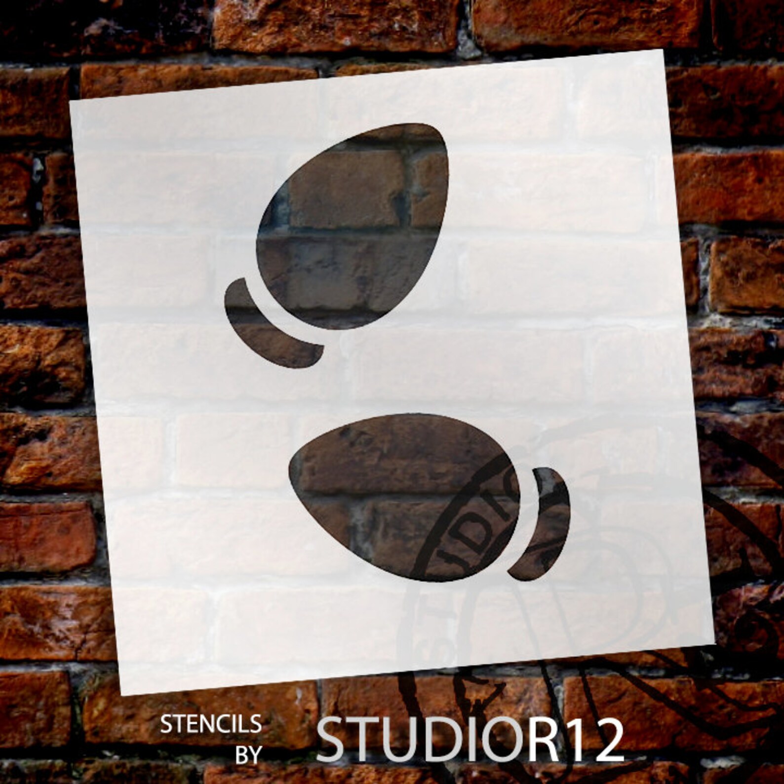 Classic Christmas Light Bulb Stencil 3 X 3 Etsy