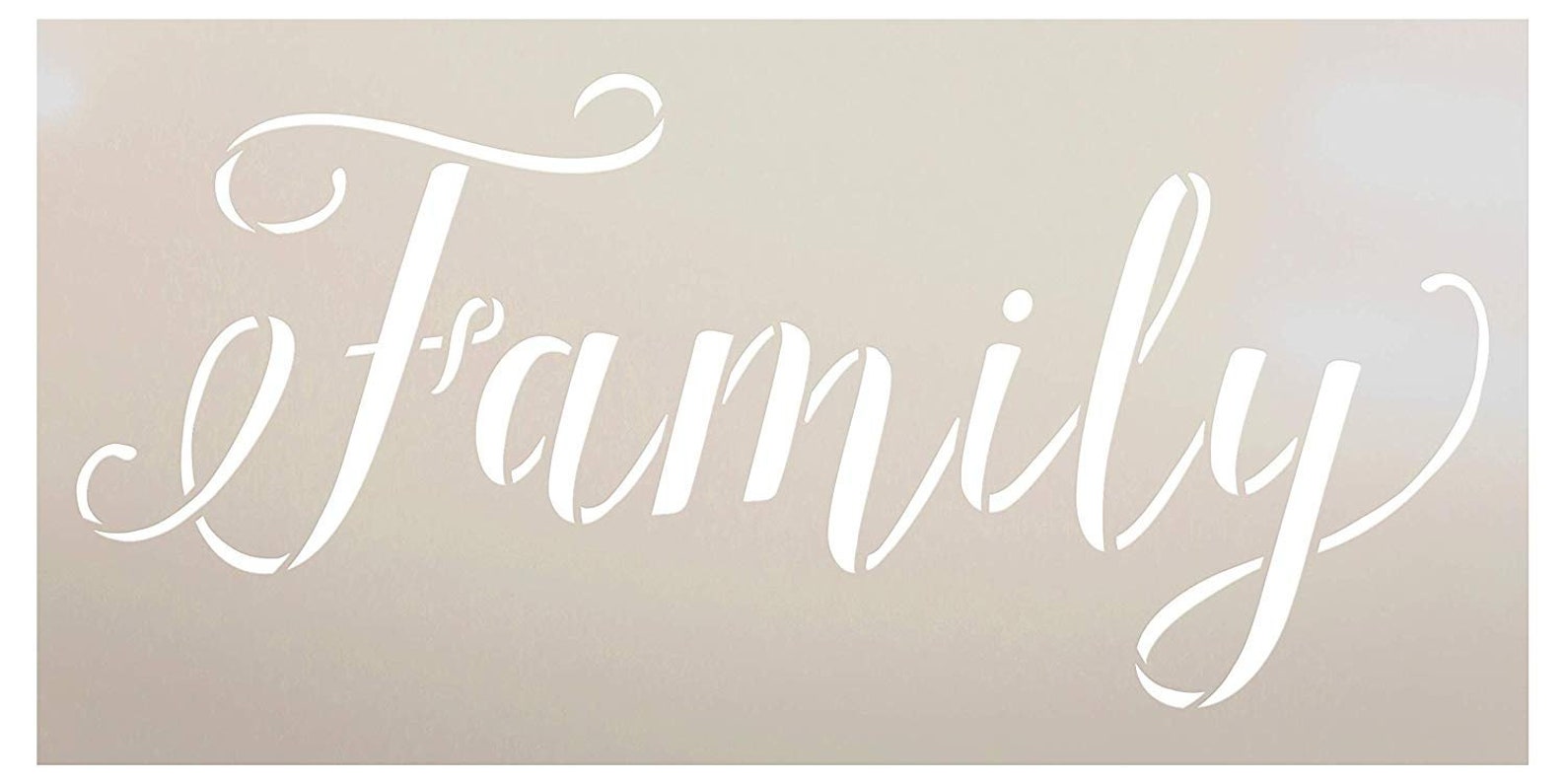 Family Word Stencil By StudioR12 Wood Signs Word Art Etsy