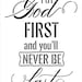Put God First Stencil by Studior12 DIY Farmhouse Faith Home Decor Craft ...
