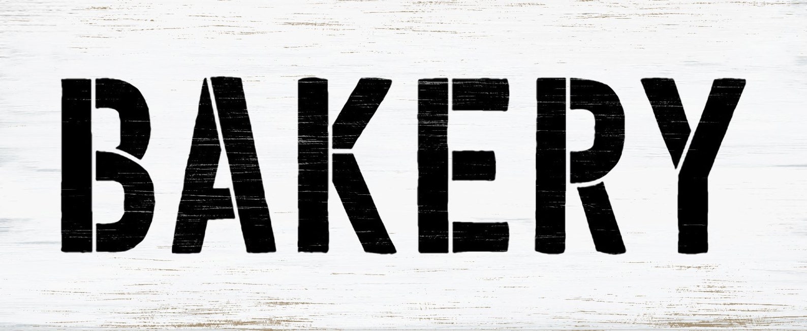 Horizontal Bakery Print Word Art Stencil by Studior12 Select Etsy
