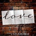 Love is Patient Jumbo 3-part Stencil by Studior12 DIY Wedding &amp; Faith ...