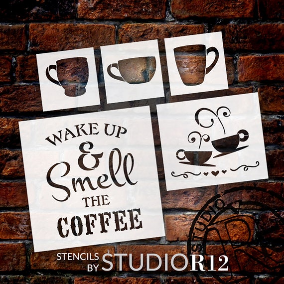 Celestial Coffee Collection // Set of 3 Coffee Stencils 