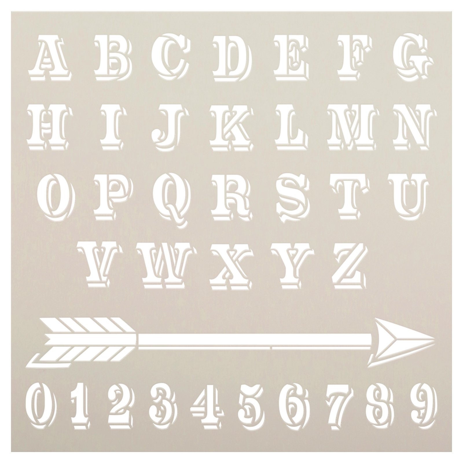 Western Headline Full Alphabet Stencil by Studior12 Old West - Etsy