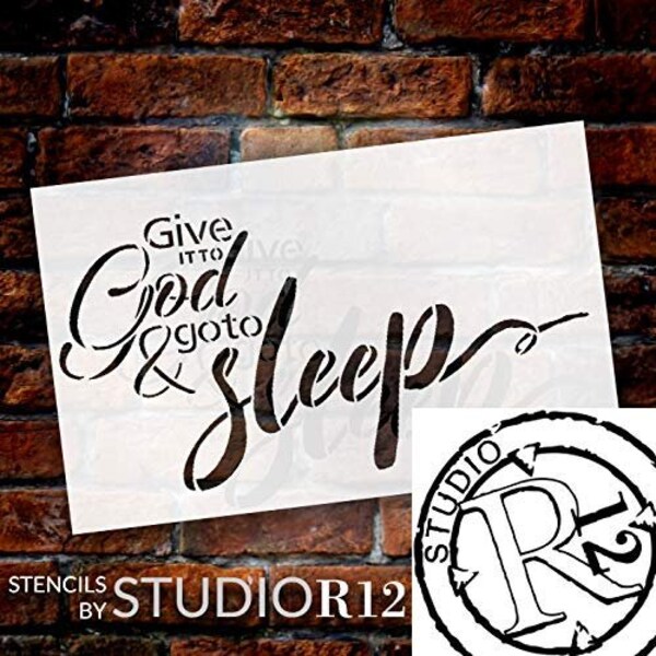 Give It to God and Go to Sleep Sign - Etsy