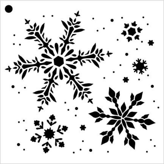 Snowflake Stencils Free Printable  2018 Christmas Snowflake Stencils -  Hollow - Aliexpress