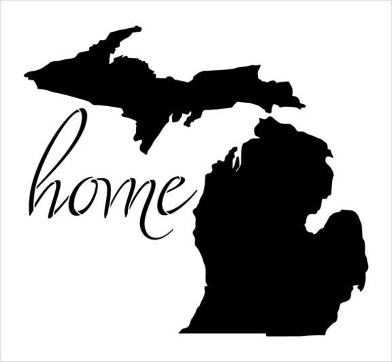 Home Michigan State Stencil By StudioR12 Reusable Etsy home-michigan-state-stencil-by-studior12-reusable-etsy