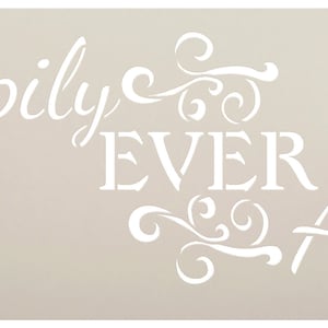 Happily Ever After Word Art Stencil Magical 11 X 4.5 STCL874_1 - Etsy